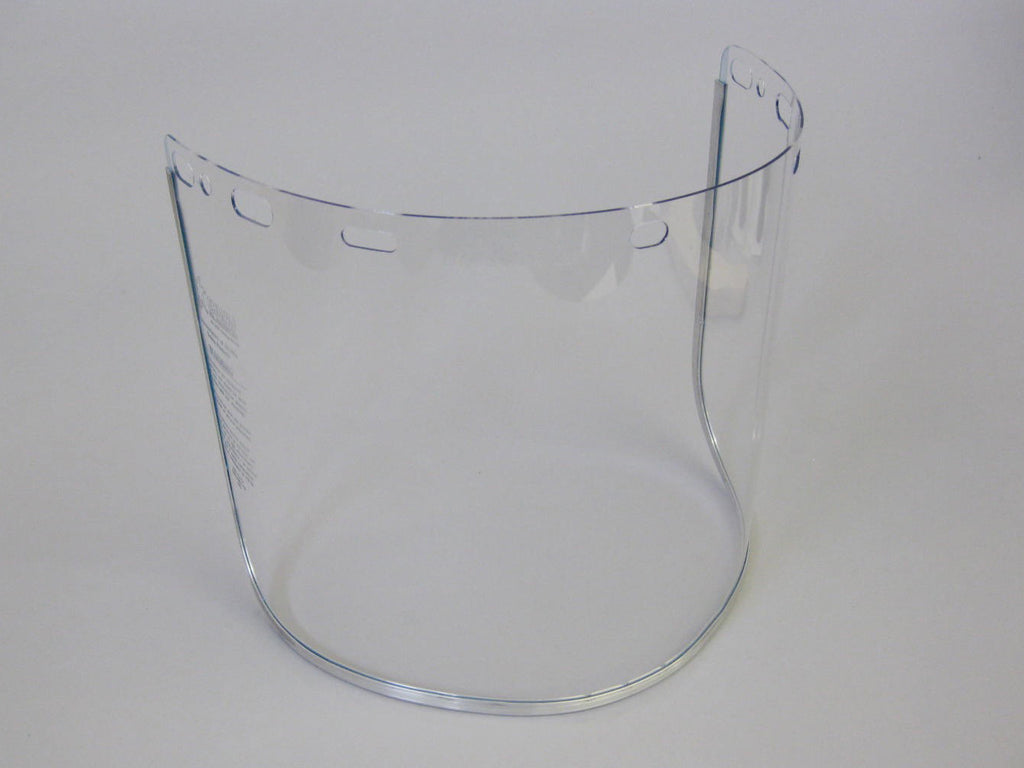 Replacement Face Shield 8 x 16 x .040 Clear Polycarbonate Aluminum Bound