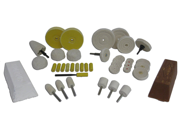 Deluxe Specialty Buffing Kit for Aluminum, Brass, Copper, and Pot Metals